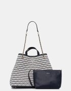 GUESS шопинг чанта дамска от имитация на кожа GIULLY бежова HWAG96 73290