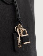 GUESS шопинг чанта дамска от имитация на кожа MARISSA черна HWBG23 33240