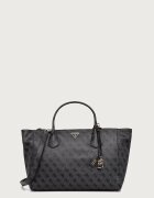 GUESS шопинг чанта дамска от имитация на кожа MARISSA сива HWSG24 82240