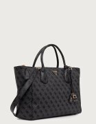 GUESS шопинг чанта дамска от имитация на кожа MARISSA сива HWSG24 82240