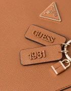GUESS шопинг чанта дамска от имитация на кожа NOELLE кафява HWZG96 72250