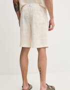 GUESS спортен къс панталон мъжки бежов със стандартна талия F6GD03 KG362