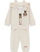 GUESS спортен комплект анцуг за бебе с памук бежов H6BG10 K6029