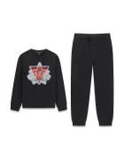 GUESS спортен комплект анцуг за деца от памук черен L6BG01 K6101