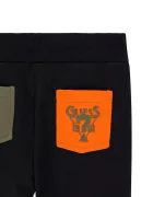 GUESS спортен комплект анцуг за деца от памук зелен N6BG06 K6485