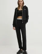 GUESS спортен панталон дамски с памук SOFIA черен с висока талия O5RB01 KCO31