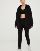 GUESS спортен панталон дамски с вискоза ALLIE черен с висока талия V2YB18 K7UW2