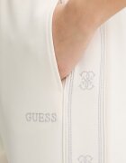GUESS Спортен панталон OCTAVIA в бяло с апликация V5BB23 KCX22