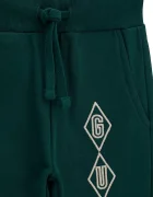 GUESS спортен панталон за деца зелен със стандартна талия N6BB04 K6120