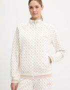 GUESS Суичър AGGIE в бежово с десен V5YQ03 KB212