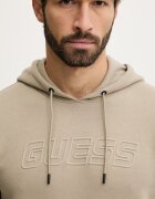 GUESS Суичър ALDWIN мъжки в зелено с качулка с изчистен дизайн Z4YQ12 K9V31