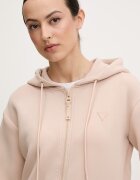 GUESS Суичър ALLIE в розово с качулка с принт V3RQ11 K7UW2