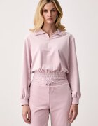 GUESS суичър дамски от кадифе AMALIA виолетов V6BQ08 K6302