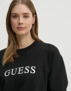 GUESS суичър дамски с памук SOFIA черен O5RQ03 KCO31