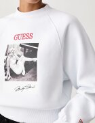 GUESS суичър дамски с памук x MARILYN MONROE бял W6BQ19 K6978
