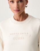 GUESS суичър дамски с памук X NORTH SAILS бежов W6YQ23 K5316
