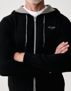 GUESS суичър с качулка мъжки с добавена вълна NOLAN черен M6BR12 Z1360