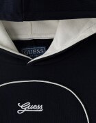 GUESS суичър с качулка за деца от памук тъмносин L6YQ09 K4052