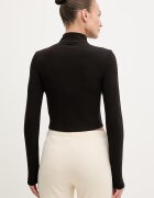 GUESS суичър с цип дамски JASMINE черен V6GQ04 K2911