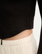 GUESS суичър с цип дамски JASMINE черен V6GQ04 K2911