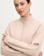 GUESS суичър с цип дамски с вискоза NEW ALLIE бежов V2YQ17 K7UW2