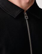 GUESS суичър с цип мъжки с памук черен M6BQ24 K6164