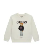 GUESS суичър за деца от памук бежов N6YQ05 K4096