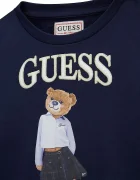 GUESS суичър за деца от памук тъмносин J6YQ01 K4419