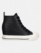 GUESS SUNDAE високи кецове дамски черни високи FLTSUN FAL12