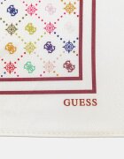 GUESS Тънък шал EMELIE в бяло с десен AW5522 VIS03