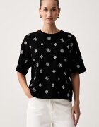 GUESS тениска дамска от памук AMALIA черна V6BI18 K6747