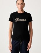 GUESS тениска дамска от памук черна W6YI29 K4348