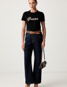 GUESS тениска дамска от памук черна W6YI29 K4348