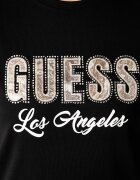 GUESS тениска дамска от памук черна W6YI30 K4349