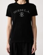 GUESS тениска дамска от памук ELSA черна V6BI12 K6647
