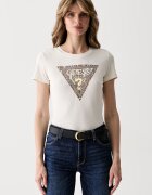 GUESS тениска дамска от памук с еластан бежова W6YI31 K4350