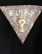 GUESS тениска дамска от памук с еластан черна W6YI31 K4350