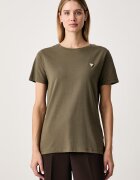 GUESS тениска дамска от памук с еластан COLETTE зелена V4YI09 J1314
