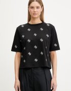 GUESS тениска дамска от памук SILVY черна V6GI18 K2985