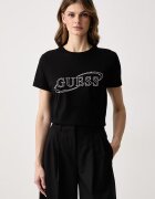 GUESS тениска дамска с памук черна V6BI01 K6248