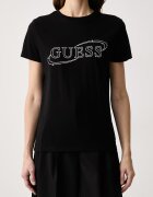 GUESS тениска дамска с памук черна V6BI01 K6248