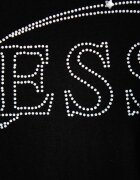 GUESS тениска дамска с памук черна V6BI01 K6248