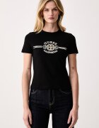 GUESS тениска дамска с памук MICHELA черна V6BI08 K6275