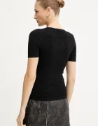 GUESS Тениска HELENA дамска в черно W5YR16 Z3OV0