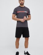 GUESS Тениска JAMEY в черно с десен Z2BI09 J1314