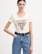 GUESS Тениска LEO дамска в бежово W6RI32 J1314