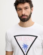 GUESS Тениска мъжка бяла F6GI09 J1314
