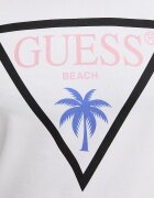 GUESS Тениска мъжка бяла F6GI09 J1314
