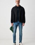 GUESS тениска мъжка от памук ANTON тъмносиня Z6BI04 K6534