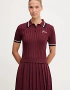 GUESS Тениска с яка с вълна SABINA